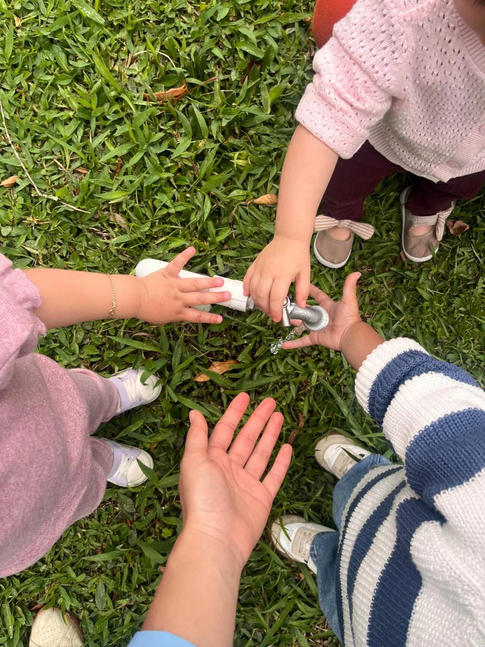 Juego con agua en el exterior
